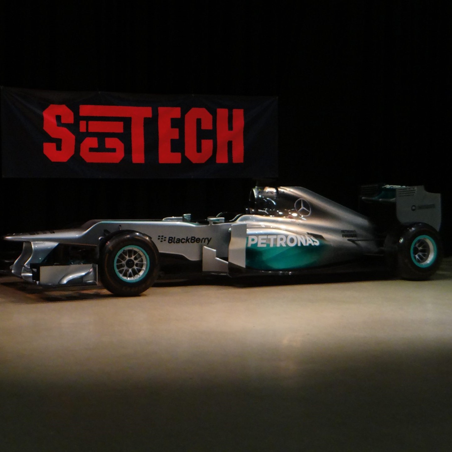The Mercedes F1 car at SciTech